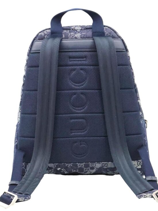 Gucci GG Denim Backpack Navy Blue 849008 main image 9